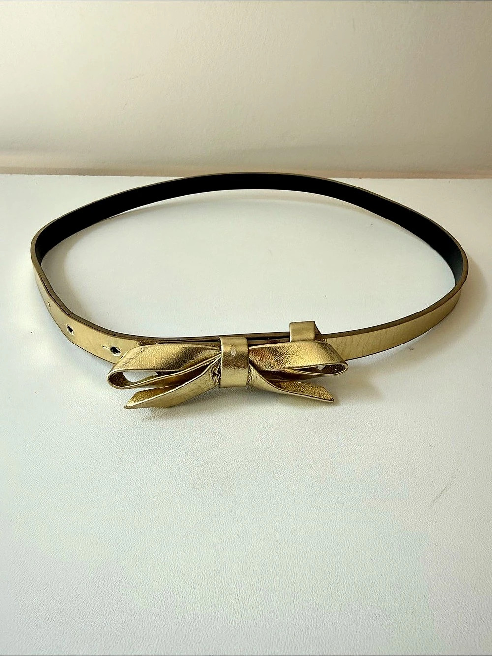 Gold Bow Buckle Belt